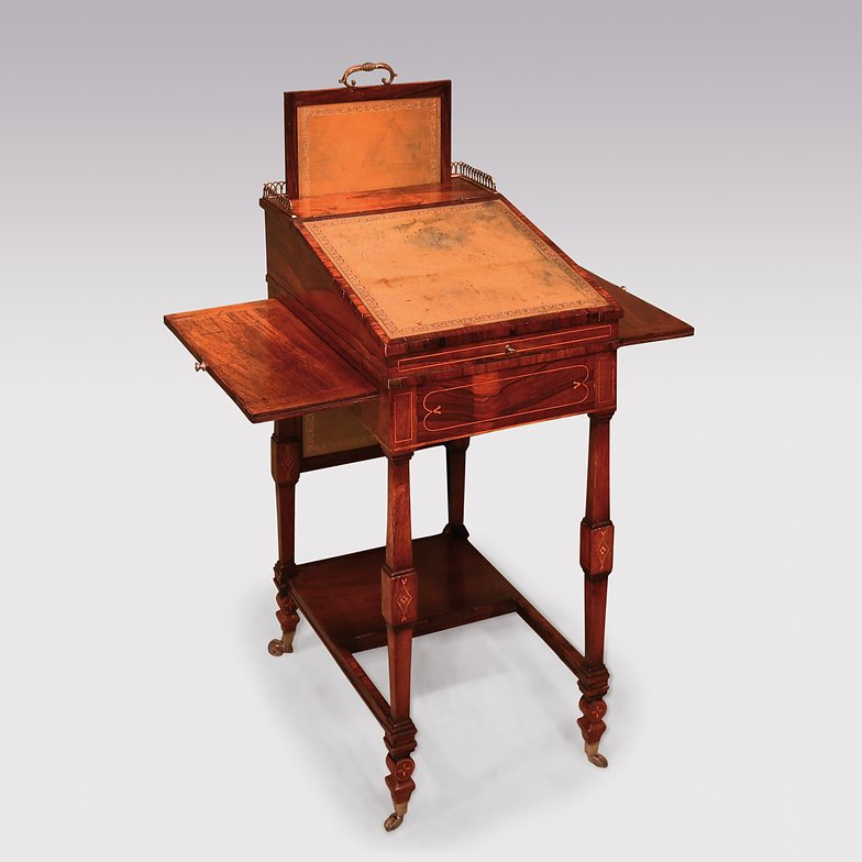 Early 19th Century Regency Period Rosewood Davenport Desk, courtesy of Patrick Sandberg