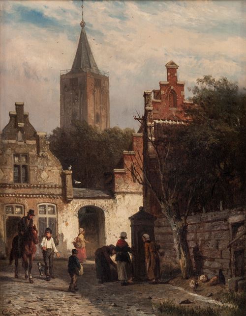 A View of Naarden with the Tower of the Saint Vitus Church in the Background
