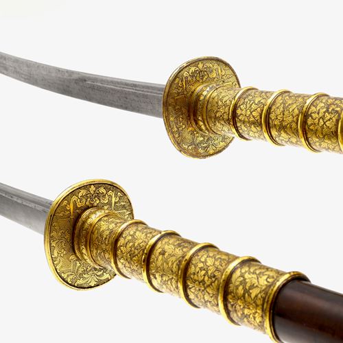Siamese paalwapens van het hof van koning Monkut