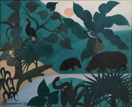 Paysage aux Hippopotames, 1967