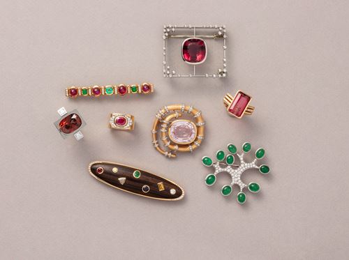 collection of jewels by Rudolf Trudel