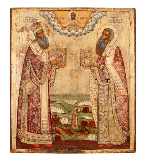 De heiligen Modestus en Blasius