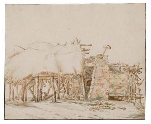 Dilapidated Brick-Klin with an Open Shed, c. 1635-40