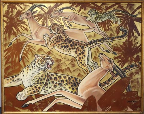 Léopards et antilopes