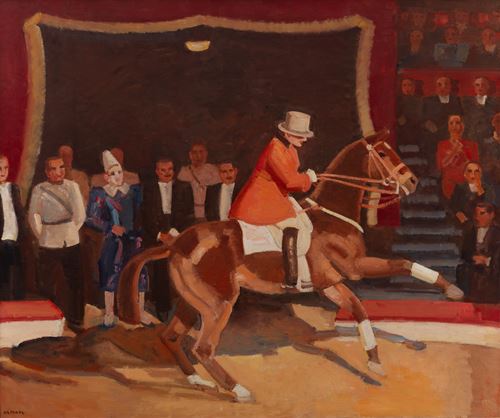 Circus director and equestrian Jean Houcke in theater Carré Amsterdam