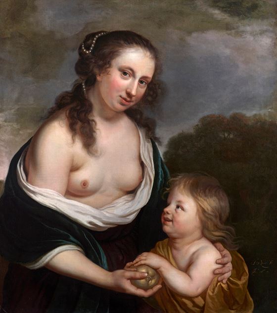 Portret van een Vrouw als Venus