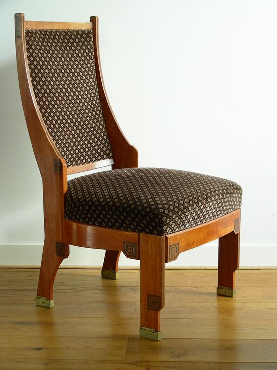 Three salon chairs designed by Berlage